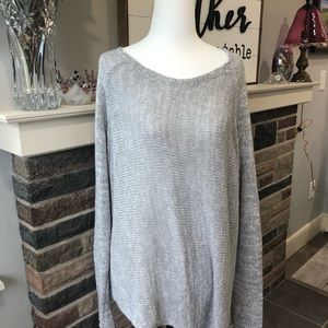 Grey Gray Light Weight Sweater Size XL